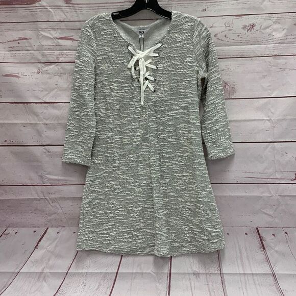 NWT Jack by BB Dakota Light Heather Grey Midi Dress Women’s Size Small - Picture 1 of 6